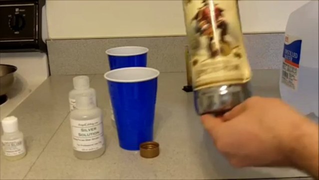 Mirroring a Liquor Bottle with Silvering Chemicals