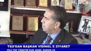 ZİLE TSO DAN BAŞKAN VİDİNEL E ZİYARET