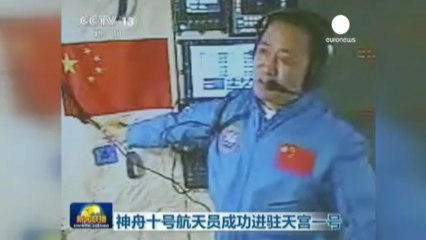 Taykonotlar uzay laboratuvarına kenetlendi