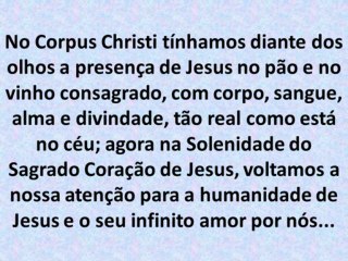 Solenidade do Sagrado Coração de Jesus