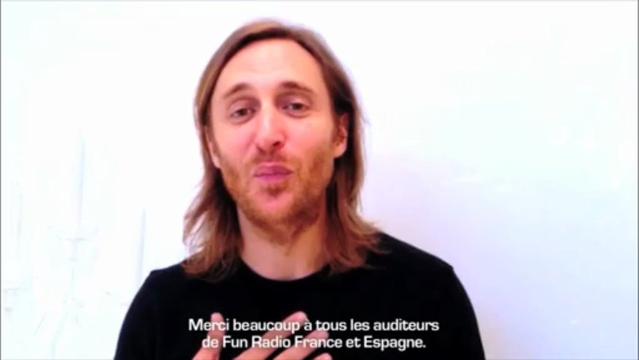 Message de David Guetta pour les Fun Radio Dance Event