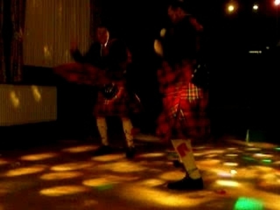 Crazy Scottish wedding dance