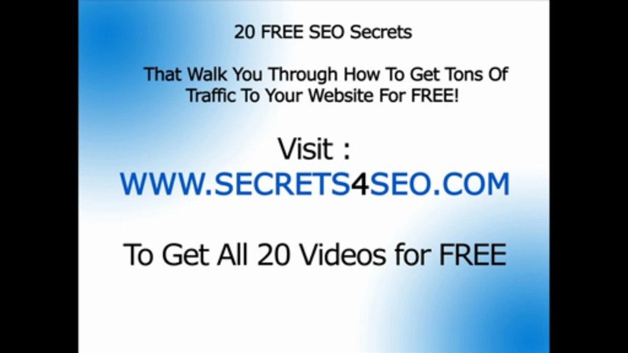 search engine optimisation with video
