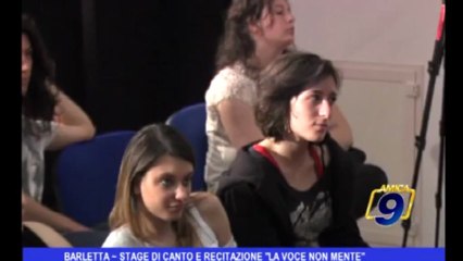 Barletta | Stage di canto e recitazione la voce non mente