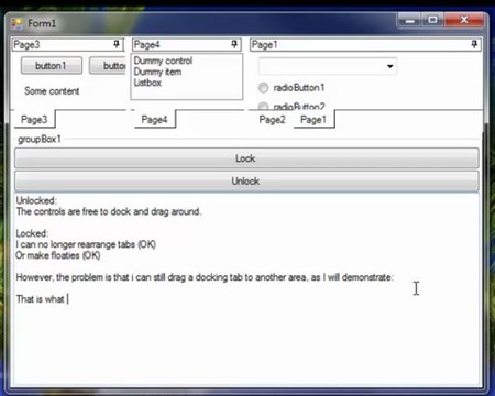 C1 docking disabling