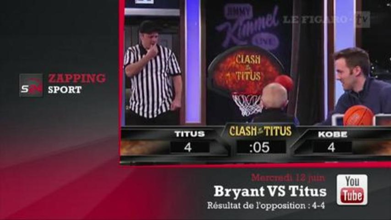 Zap' Sport : Kobe Bryant défié par un enfant