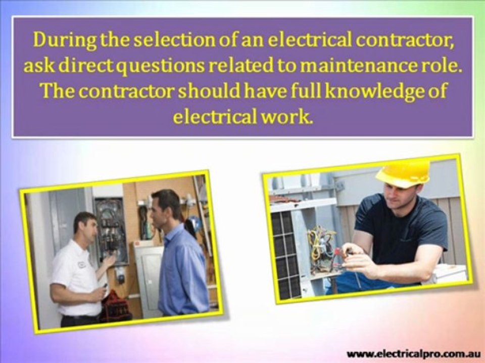 Electrical Maintenance-Do’s and Don’ts about Hiring Contractors