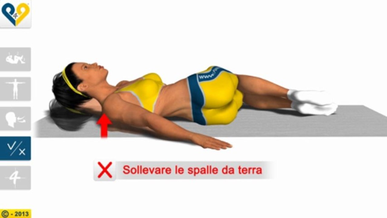 Allungamento lombare con rotazione delle ginocchia