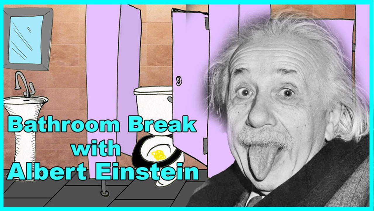 Albert Einstein - Bathroom Break