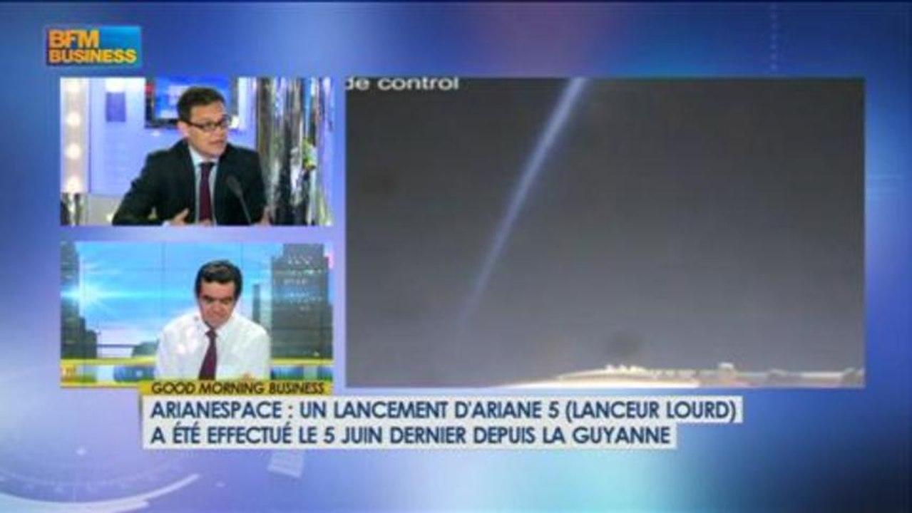 Arianespace : Le salon du Bourget : Stéphane Israël dans Good Morning Business - 14 juin