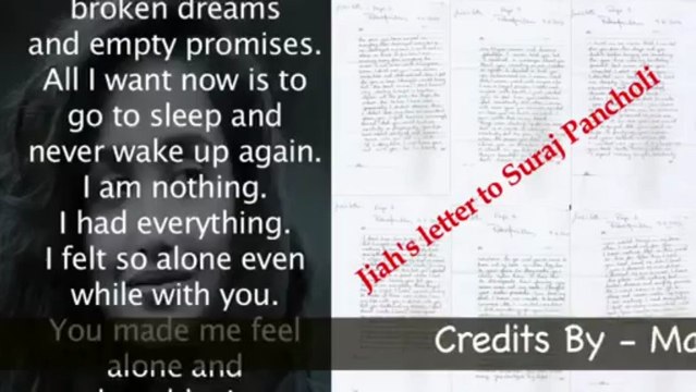 Police found Jiah Khan's Suicide Letter-Jiah Khan aborted baby