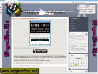 Download Star Trek 2013 Game Code Generator For PC