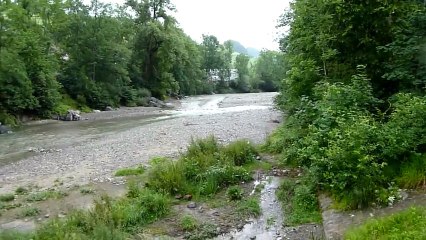 Разлив реки Зулг в Швейцарии