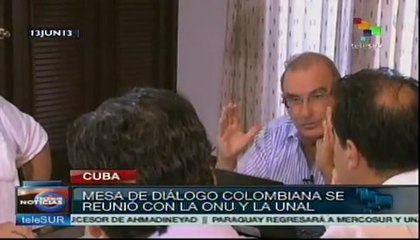 Mesa de diálogo de Colombia se reunió con voceros de la ONU