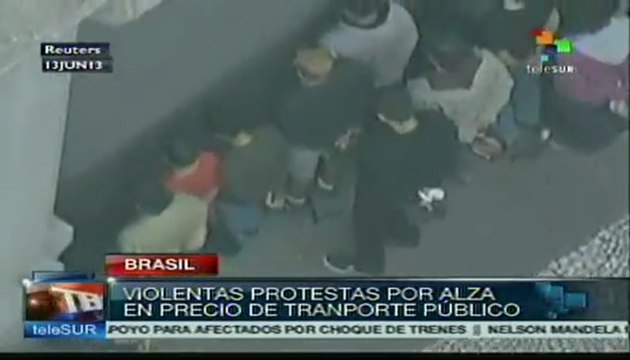 Brasil: Violentas protestas por alza en precio del transporte