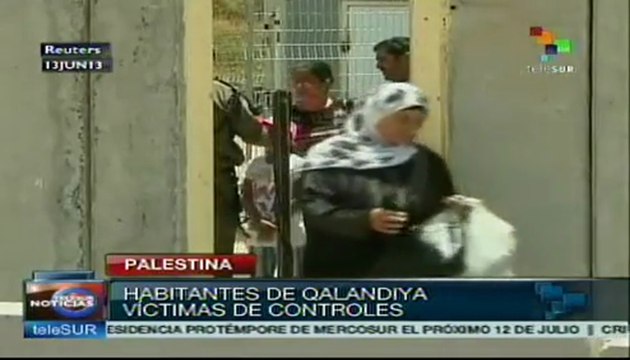 Residentes palestinos son restringidos por el ejército israelí