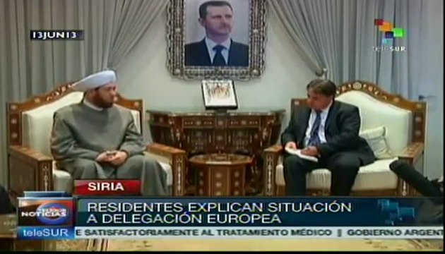 Activistas y parlamentarios europeos visitan Damasco