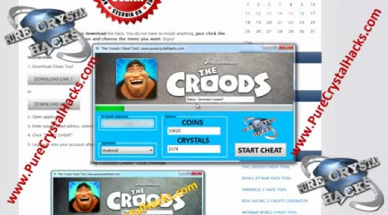 The Croods Cheats Tool and Hack (Unlimited Coins and Crystals) 2013