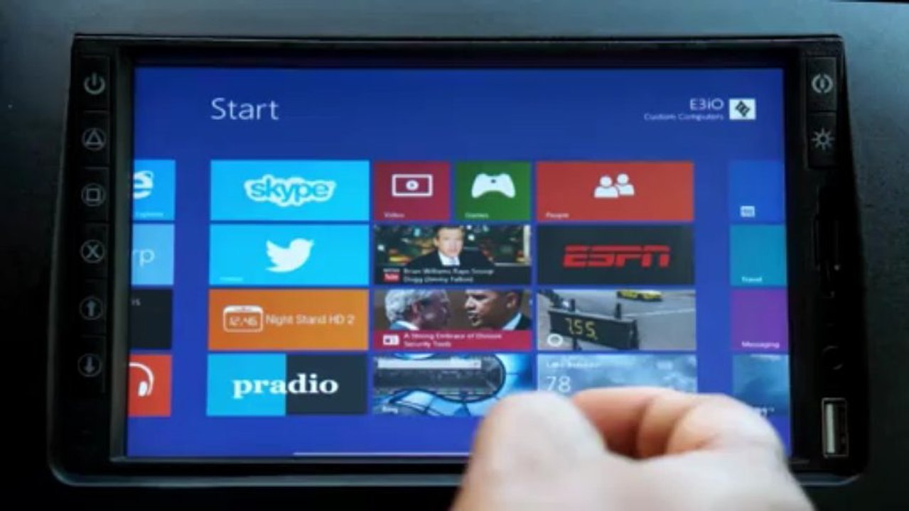 E3iO 2Din CarPC With Windows 8 | Car Computer 7" Touch Screen with Hotspots (Wi-Fi)