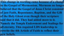 4th Article of Faith Exposed - Mormonism Exposed