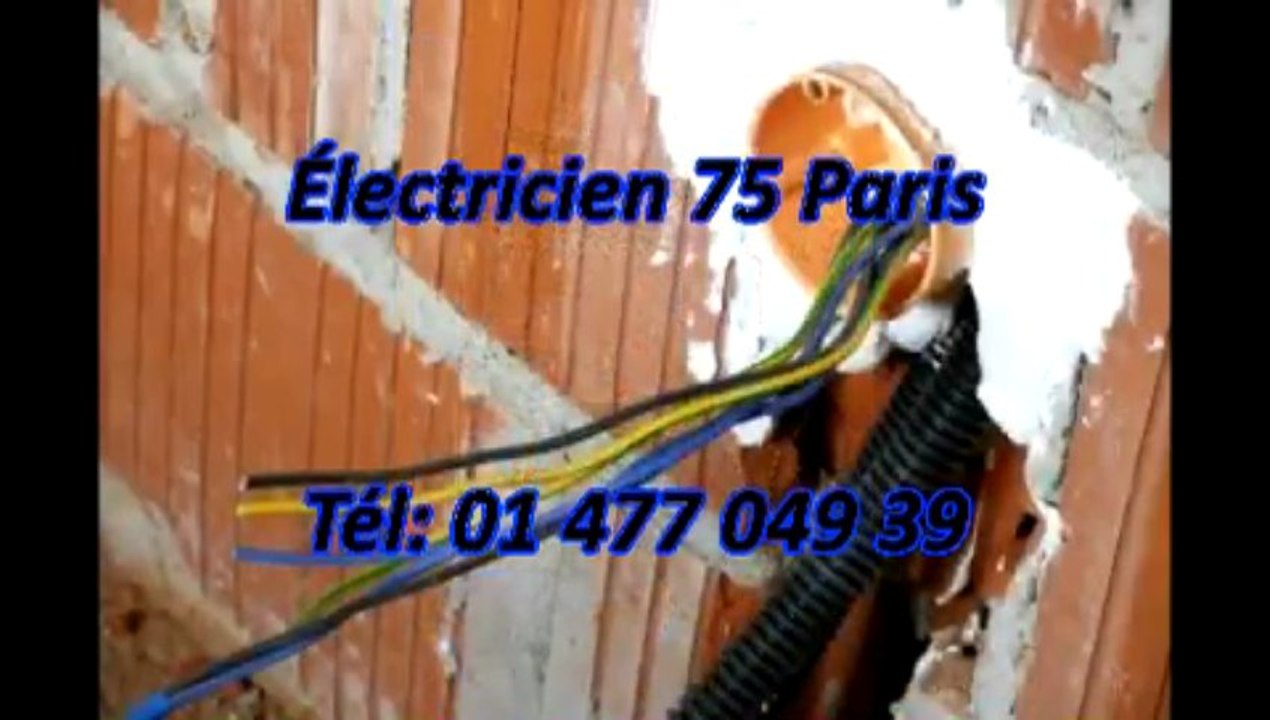Électricien 75 Tél: 01 477 049 39 Test 118