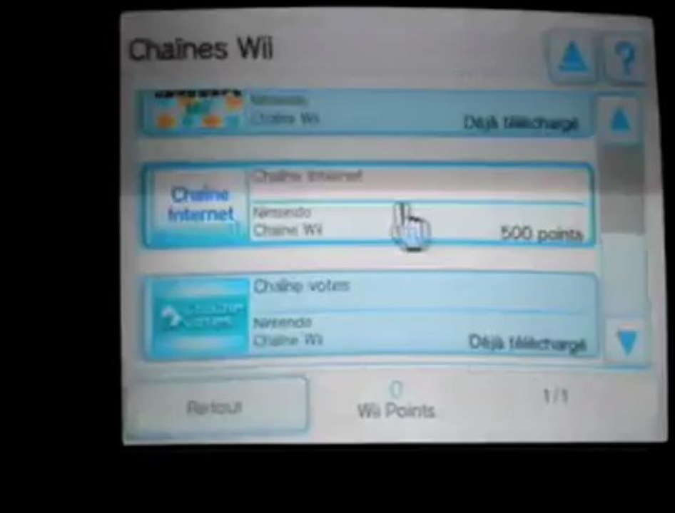 La Wii Video 5 -La boutique Wii et les téléchargement autres chaînes-