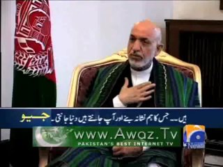 Karzai against drone attacks supports Nawaz Sharifs stand
