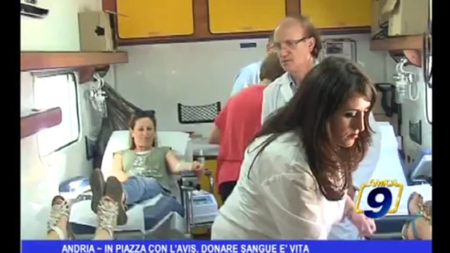 Andria | In piazza con l'AVIS, donare sangue è vita