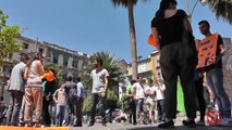 Napoli - I ''Giovani Democratici'' in piazza per i ragazzi turchi (14.06.13)