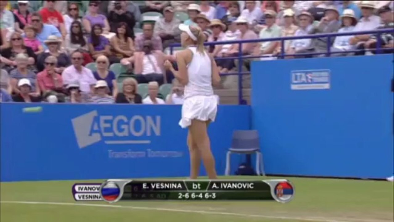 Vesnina sorprende Ivanovic - Eastbourne, 1° turno