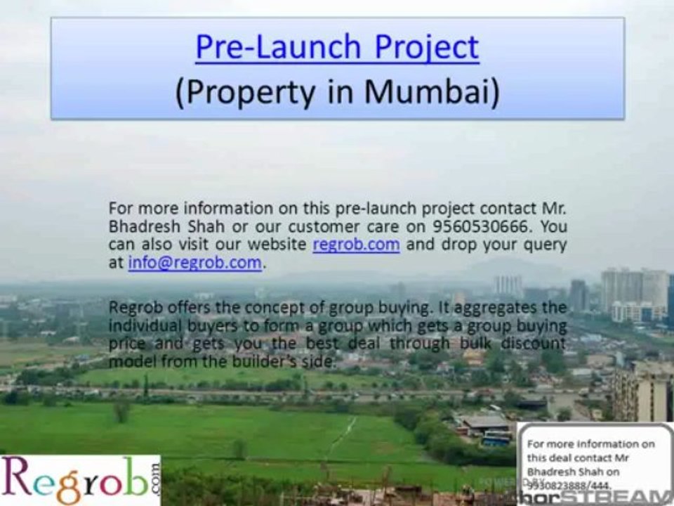Pre-Launch Project in Thane offering 2 BHK at 8883/sq ft.