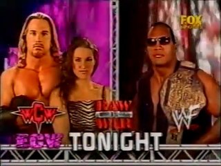 Test & Stephanie McMahon vs. The Rock