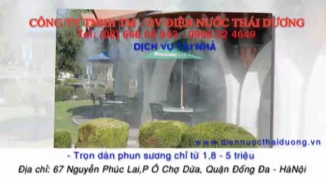 d/v lắp đặt hệ thống phun sương làm mát tại Quận Hai Bà Trưng hà nội,hệ thống tạo sương cho nhà hàng CÔNG TY TNHH TM-DV ĐIỆN NƯỚC THÁI DƯƠNG CHUYÊN LẮP ĐẶT HỆ THỐNG PHUN SƯƠNG uy tín, chất lượng, giá cả cạnh tranh, chúng tôi với đội ngũ nhân viên nhiều n