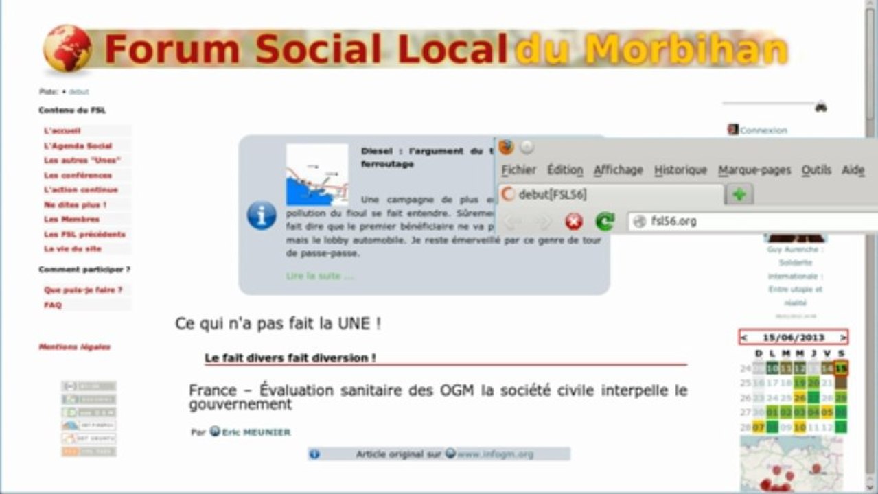 Aide en ligne de l'agenda