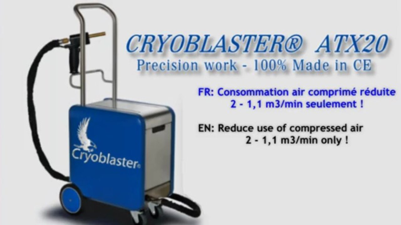 Cryoblaster®: machine de nettoyage cryogénique plasturgie et surfaces délicates