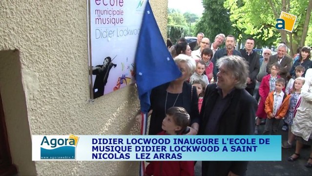 DIDIER LOCKWOOD INAUGURE L'ECOLE DE MUSIQUE QUI PORTE SON NOM A SAINT-NICOLAS -LEZ-ARRAS