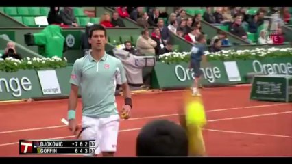 Djokovic vs. Goffin - French Open 1R 2013 Highlights