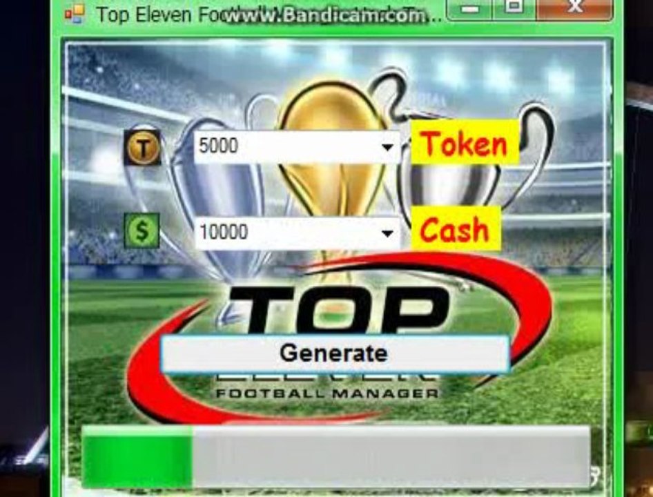 NEW Top Eleven 2013 token and cash hack updated
