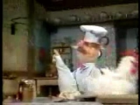 Muppets - Swedish Chef makes chicken