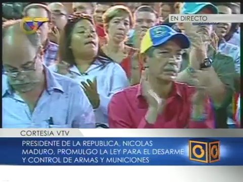 Gobierno promulgó Ley para el Desarme y Control de Armas y Municiones