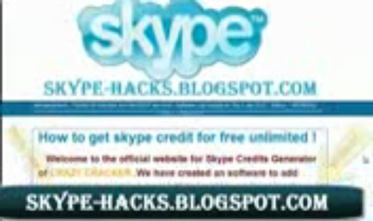 May 2013 How to download skype credit generator 2012 ! HD