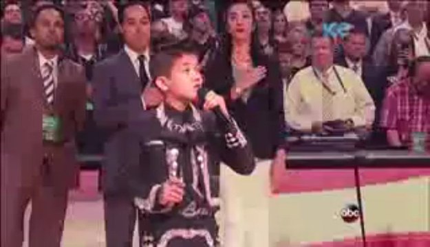 Sebastien De La Cruz Sings National Anthem @ Game 4 of NBA Finals _ LIVE 6-13-13