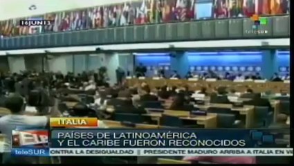 Recibe pdte. Nicolás Maduro reconocimiento de FAO por erradicar hambre
