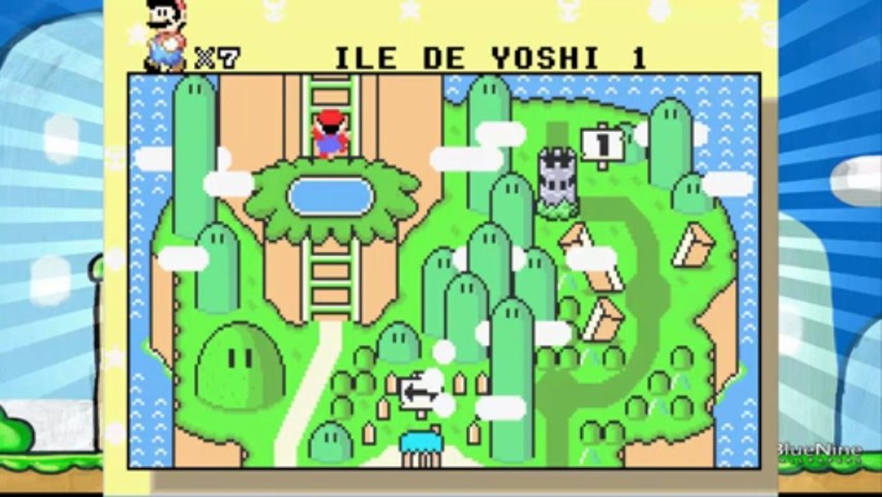 [Soluce] Super Mario World (Pièce Yoshi) ile de Yoshi 1 / Palais Bloc Jaune