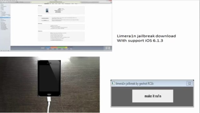 limera1n download iOS 6.1.3 Jailbreak (Windows) (Mac)