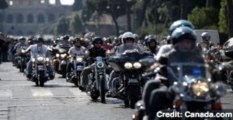 Pope Blesses Hundreds of Harley-Davidsons