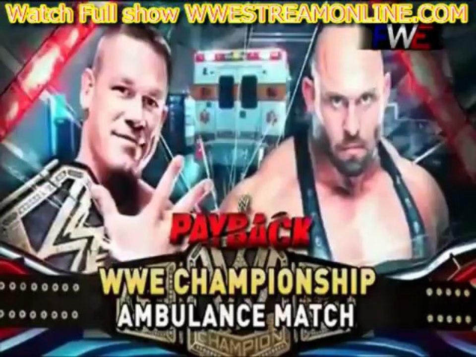 #John Cena vs Ryback Three Stages of Hell match full match WWE Payback