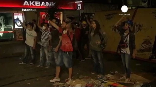 Sporadic over night clashes as Turkey's unions call a...
