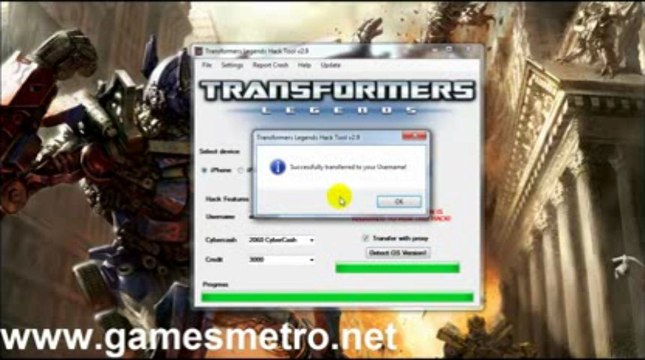 Transformers Legends Hack $ Pirater $ FREE Download June - July 2013 Update Cybercash and Credits [iPhone, iPad, iPod, Android]
