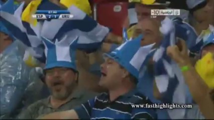 স্পেন (২) ভস উরুগুয়ে (১)